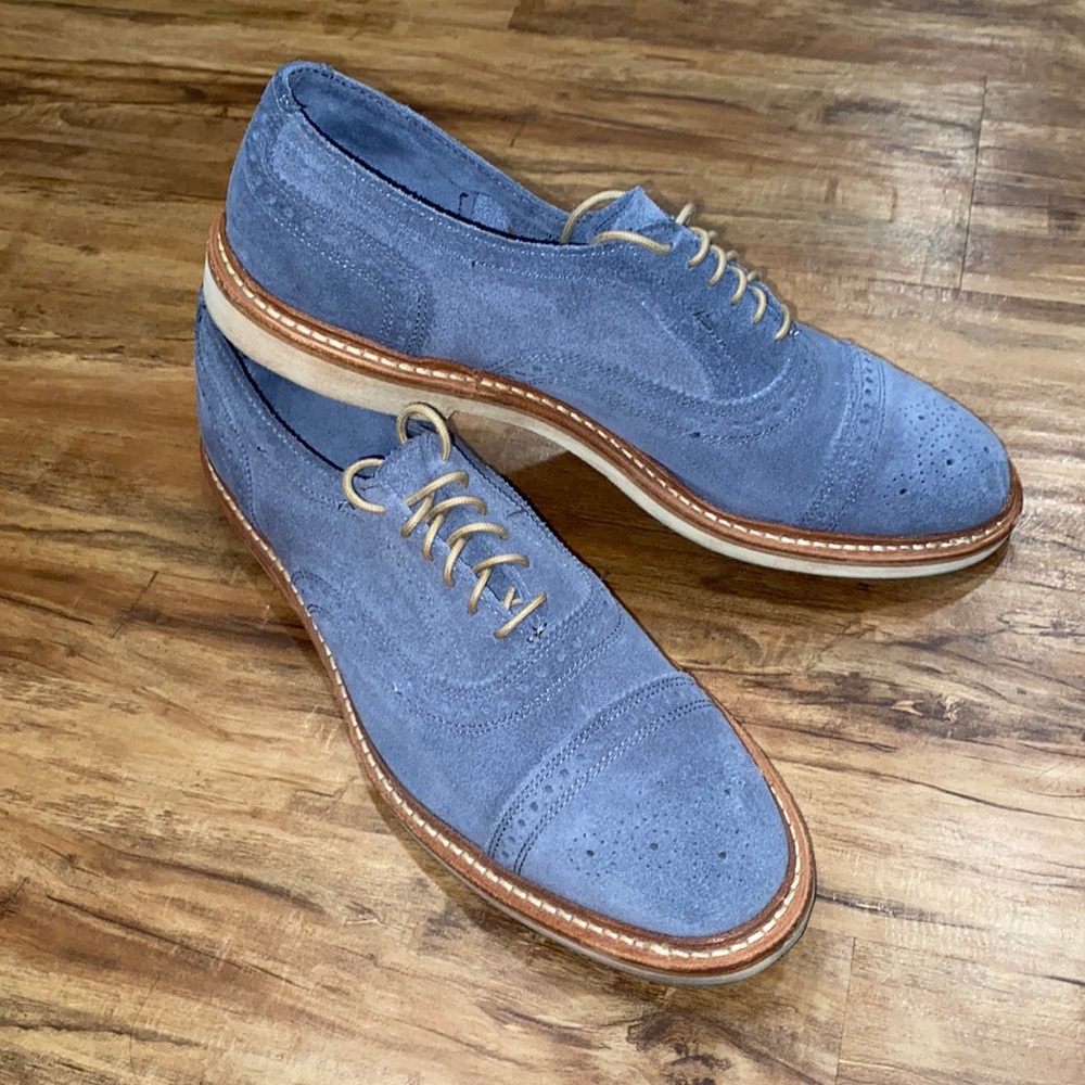 Allen Edmonds. Light blue. Suede. Size 11. Worn twice.
